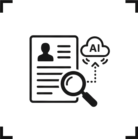 AI Resume Search & Hiring Icon